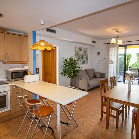 Bajo Con Terraza Y Piscina Playa Cargador דירה *